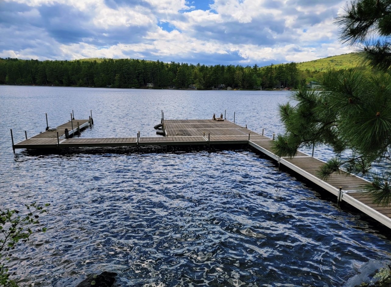 western red cedar wood boat floating dock