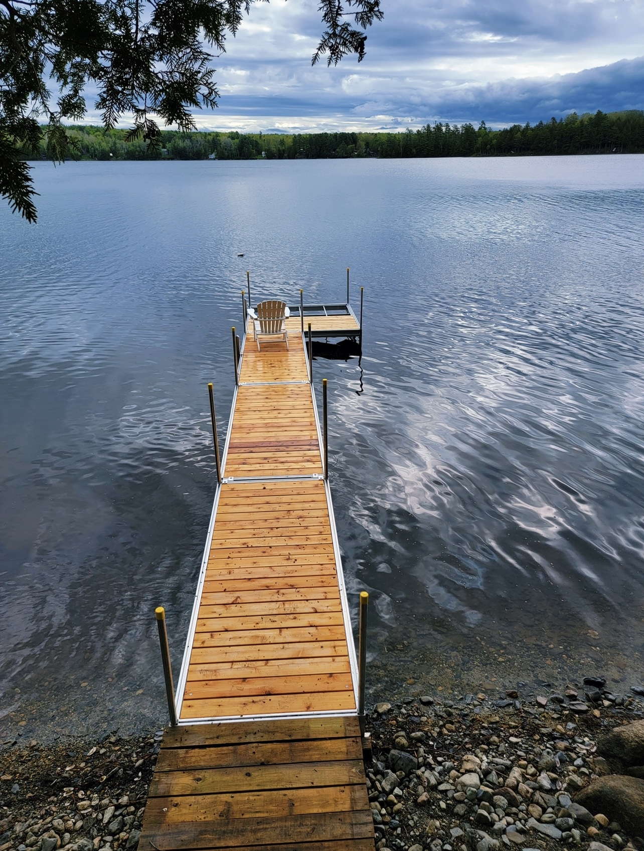western red cedar wood boat floating dock