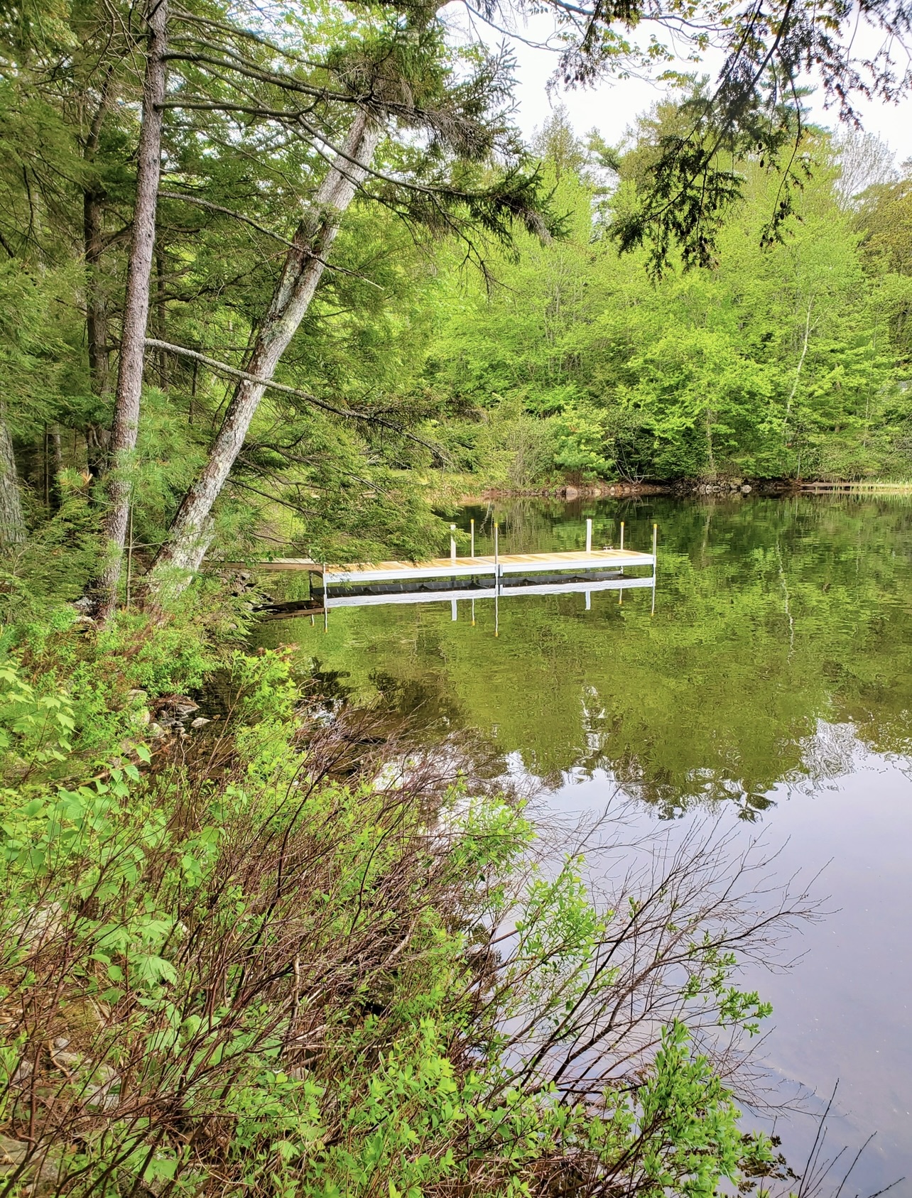 western red cedar wood boat floating dock