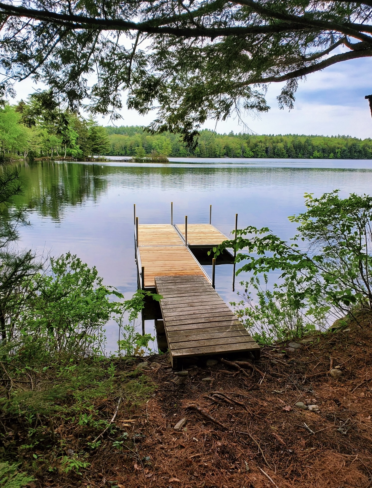 western red cedar wood boat floating dock