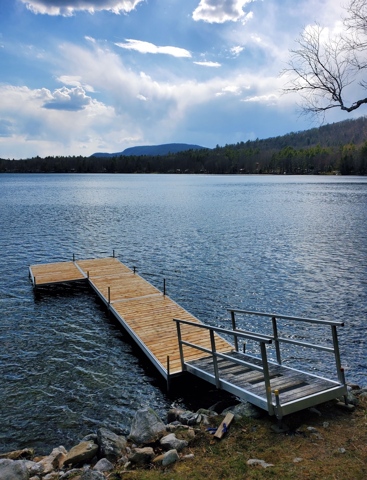 western red cedar wood boat floating dock
