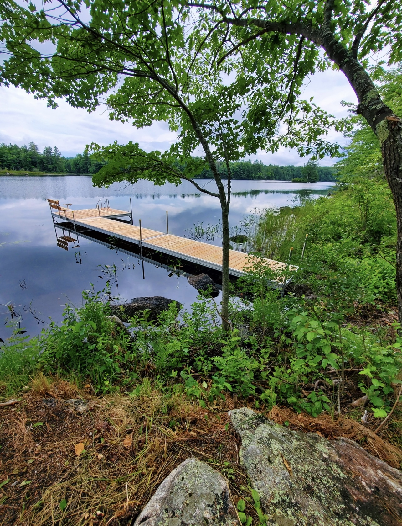 western red cedar wood boat floating dock