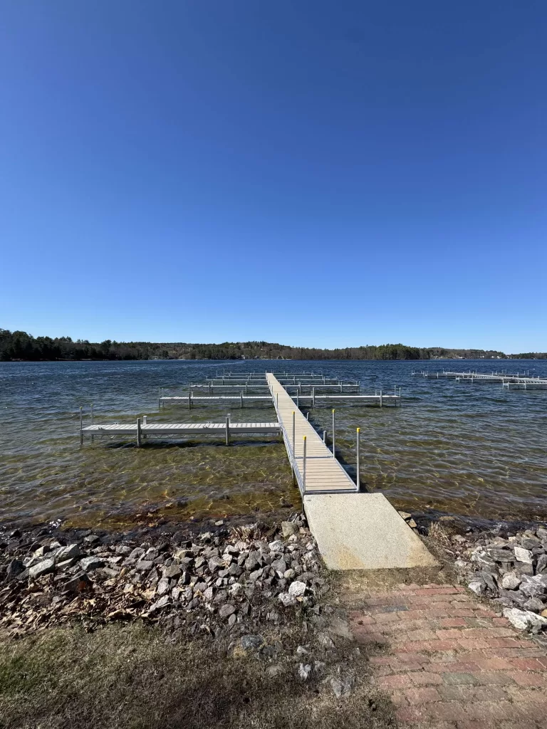 Belmont New Hampshire Municipality heavy-duty aluminum frame thruflow floating dock