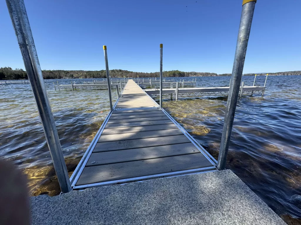 Belmont New Hampshire Municipality heavy-duty aluminum frame thruflow floating dock